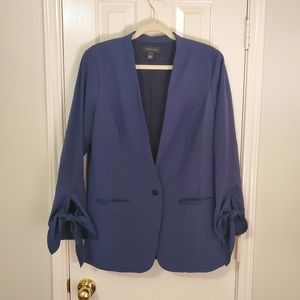 Halogen Bow Sleeve One Button Blazer